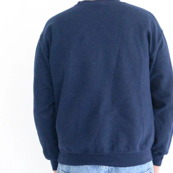 Vintage 90'S Mv Sport  Navy Omaha Zoo Aquarium Elephant Print Crew Neck Size M - Picture 3 of 13